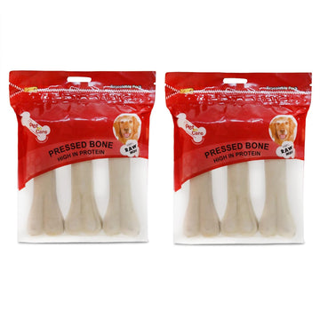 PetEnCare Red 3in Pressed Bone 6pc