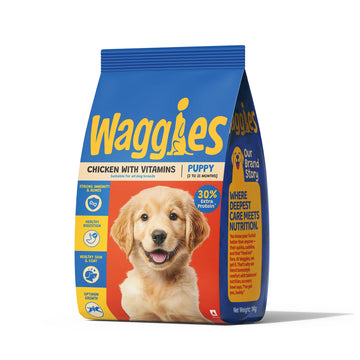 Waggies Dog Puppy Chicken n Rice With Milk 1kg