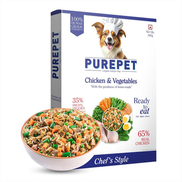 Purepet Chicken n Vegetables Fresh Dog Food 300g