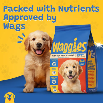 Waggies Pro Puppy Chicken n Vegetables With Herbs 3kg