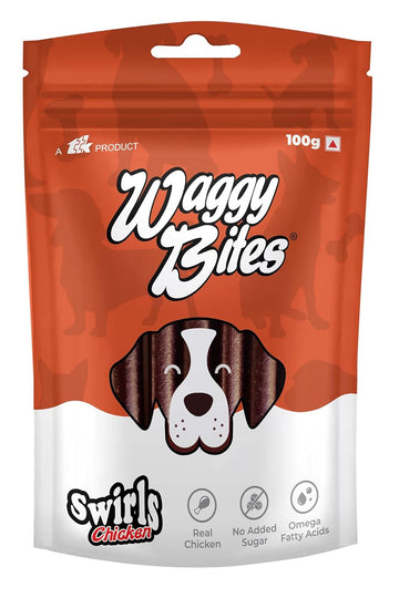 Waggy Bites Swirls Chicken 100g