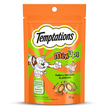 Temptations Mixups Cat Treatstuna & Chicken Flavours 75g