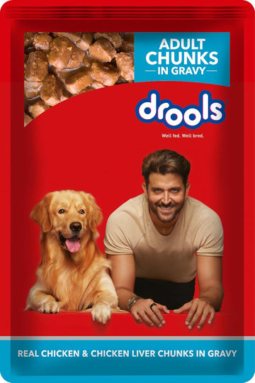 Drools Adult Chicken Chunks Gravy-720g (10+2)