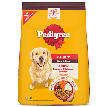 Pedigree Adult Dry Meat & Rice 20Kg