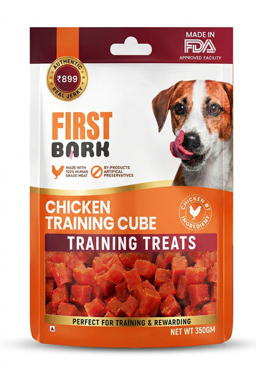 FIRST BARK CHICKEN TRAINING CUBES 350GM