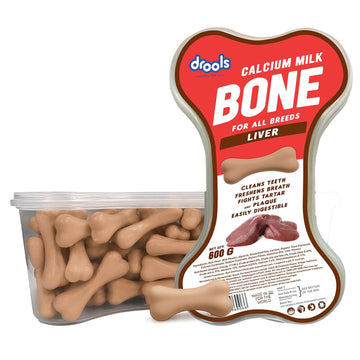 DROOLS CALCIUM MILK & LIVER  BONE JAR 600GM