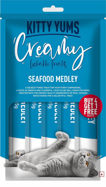 Kitty Yums Creamy Treats Seafood 75g