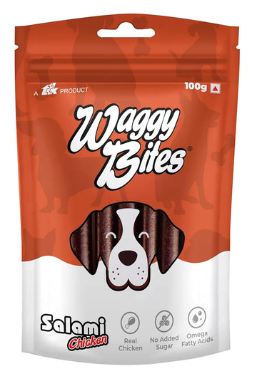 Waggy Bites Salami Chicken 100 gm