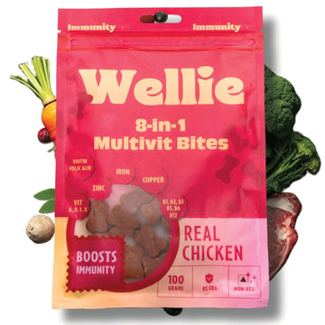 Wellie Dog Treats 8in1 Multivit Bites 100g