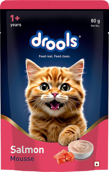 Drools Adult Cat Salmon Mousse 80g