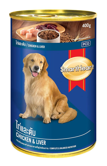 SmartHeart Chicken Flavour Tin Can Dog Food 400g