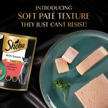 Sheba Pate Adult Wet Cat Food Sasami 70g