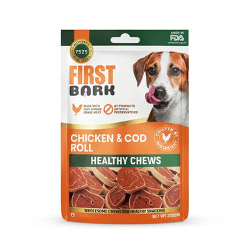 FIRST BARK CHICKEN AND COD ROLL 200GM