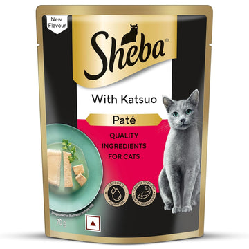 SHEBA PATE ADULT WET CAT FOOD, KATSUO 70G