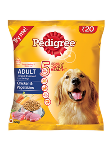 Pedigree Chicken & Vegetables 90g Adult Try-me