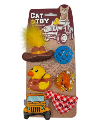 Fofos Jeep Duck Cat Toy 6PK-A