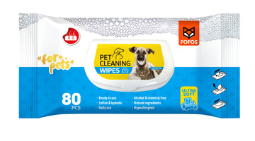 Fofos Pet Cleaning Natural Wipes 80Pcs