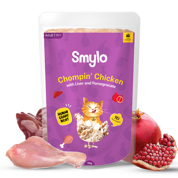 Smylo Adult Cat Chompin Chicken With Liver & Pomegranate 70g
