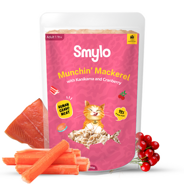 Smylo Munchin Mackerel With Kanikama & Cranberry 70g