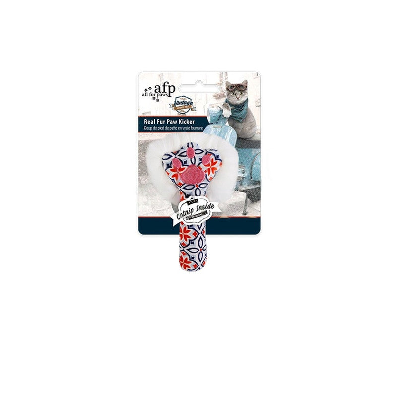 All For Paws Real Fur Paw Kicker Cat Toy