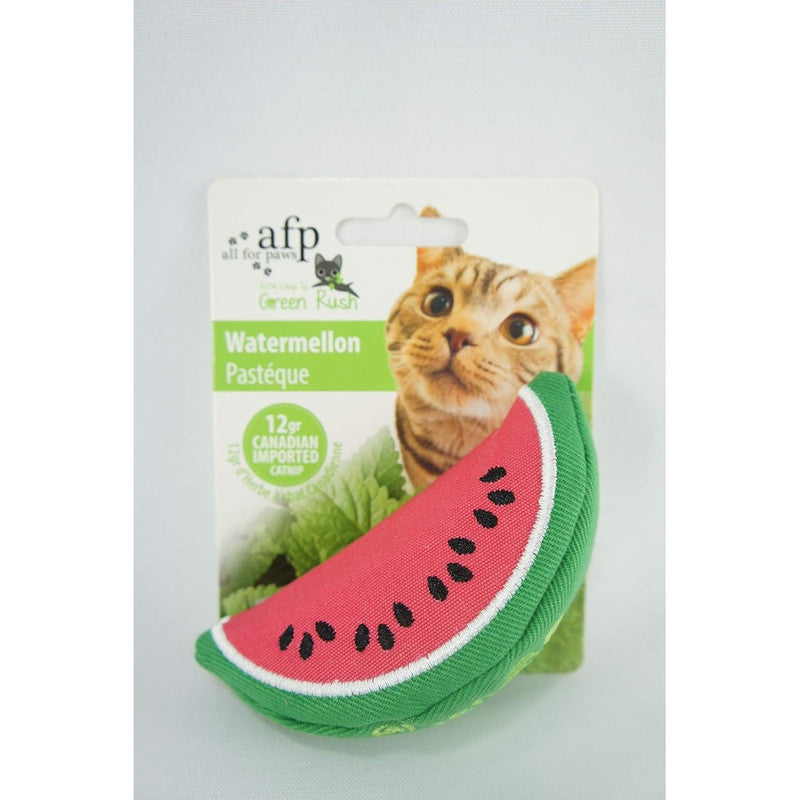 All For Paws Watermelon Green Rush Cat Toy