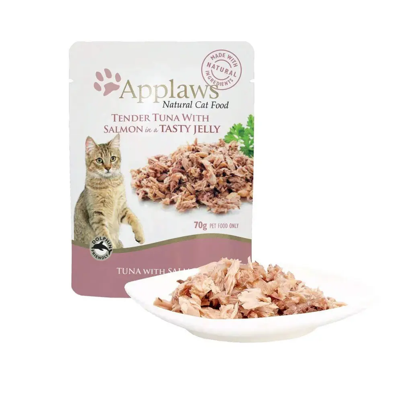 Applaws Tender Tuna With Salmon Tasty jelly 70g