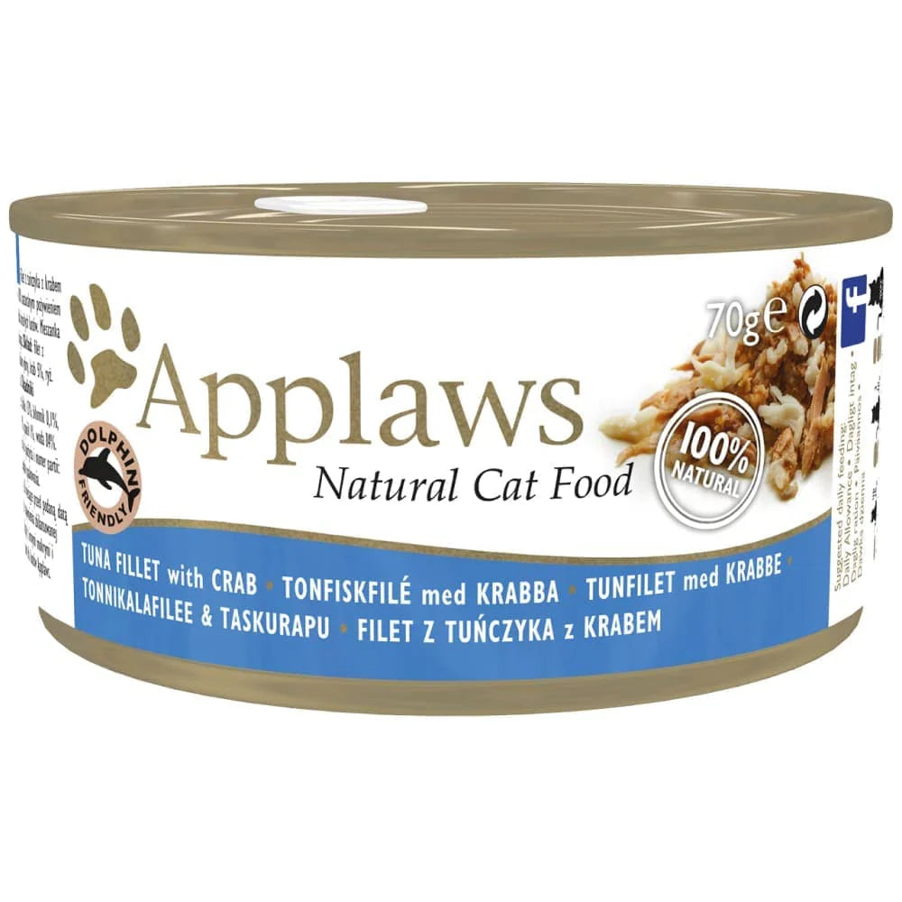 Applaws Cat Tin Tuna With Crab 70g