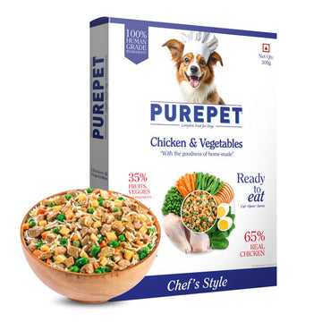 PurePet Chicken & Vegetable Biryani Fresh Dog Food 300gm