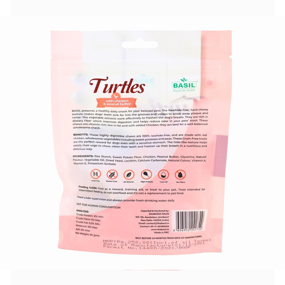 Basil Turtles With Chicken n Peanut Butter 94 g