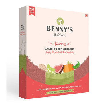 Benny's Bowl Lamb and French Beans Wet Dog Food for Adult and Puppy