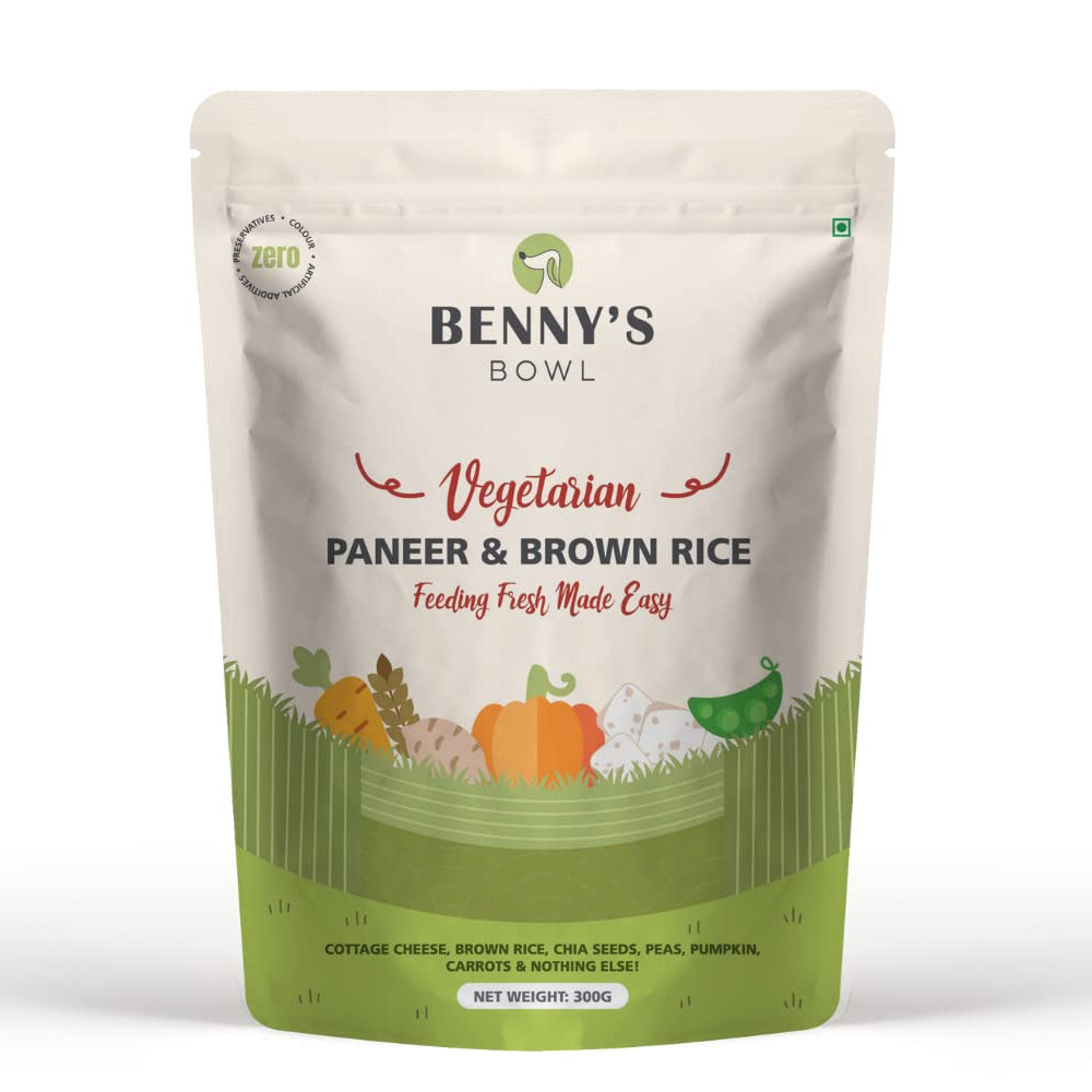 Benny's Bowl Paneer and Brown Rice Wet Dog Food for Adult and Puppy