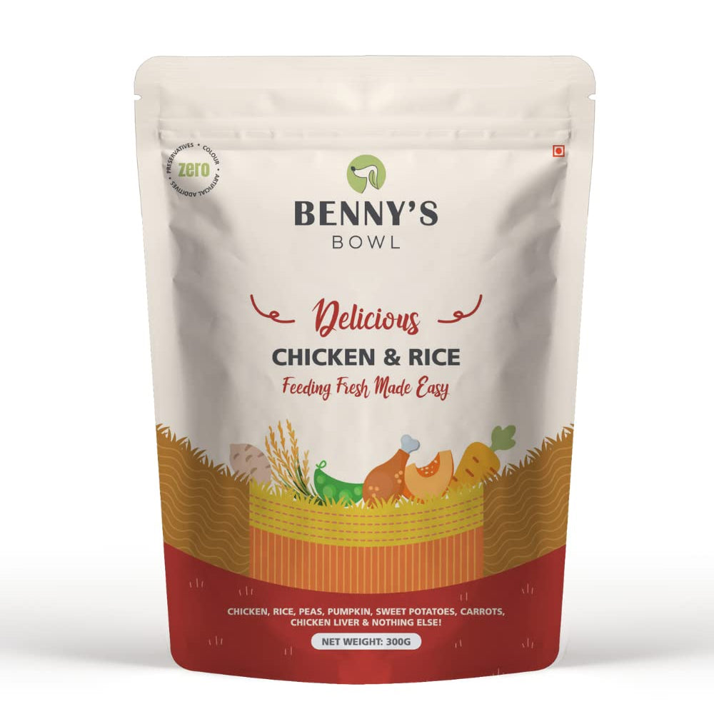 Bennys Bowl Chicken and Rice Wet Dog Food for Adult and Puppy 300g
