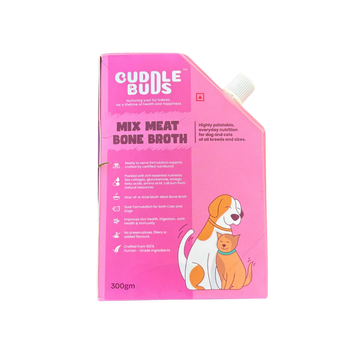 Cuddle Buds Dog n Cat Food Mix Meat Bone Broth 300g
