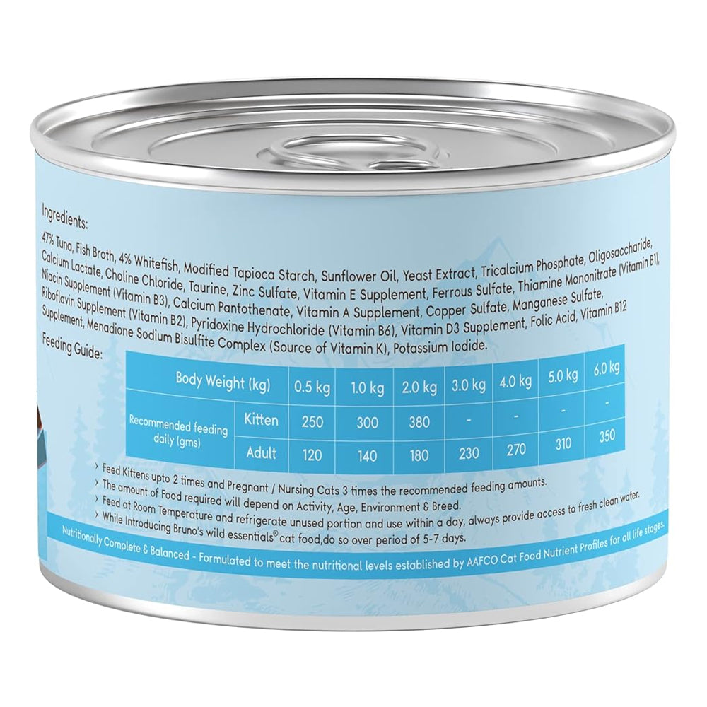 Brunos Wild Essentials Tuna with White Fish Cat Wetfood 85g