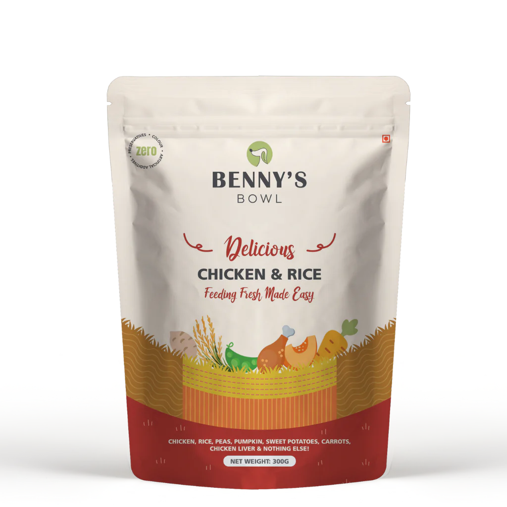 Bennys Bowl Chicken and Rice Wet Dog Food for Adult and Puppy 300g