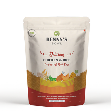 Bennys Bowl Chicken and Rice Wet Dog Food for Adult and Puppy 300g