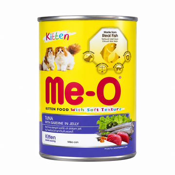 Me-O Kitten Tuna With Sardine Jelly 400gm