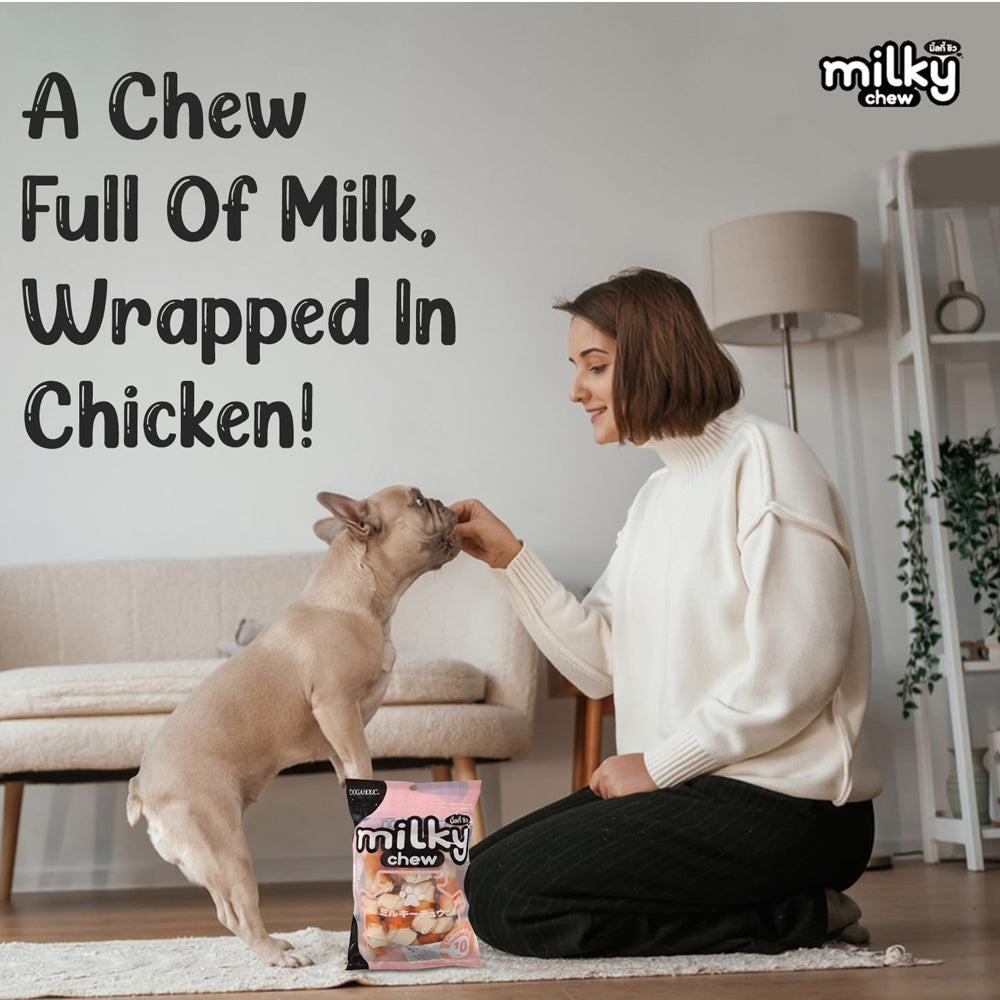 Dogaholic Milky Chew Knots with Chicken 120g