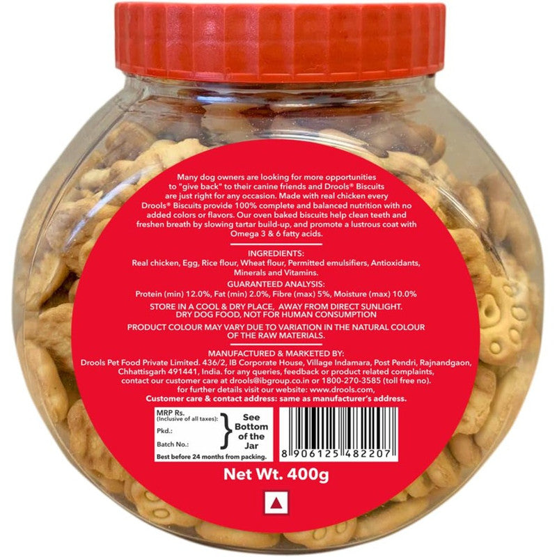 Drools Dog Biscuit Chicken n Egg 400g