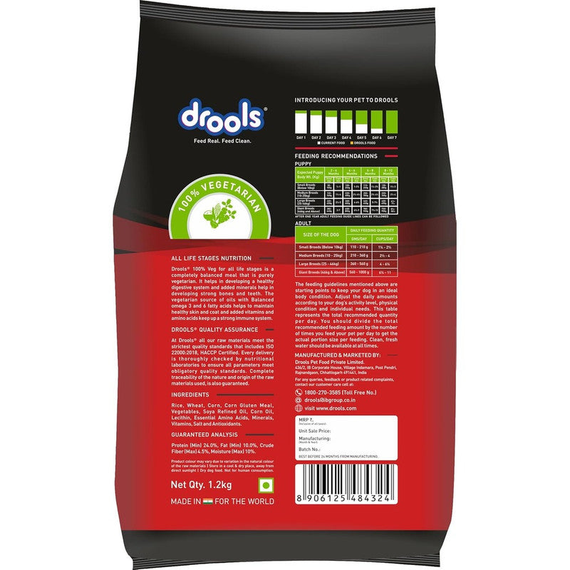 Drools Vegetarian Adult 1.2kg