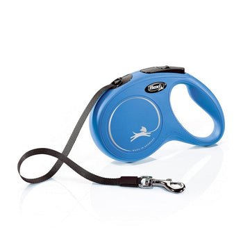 Flexi New Classic Retractable Tape Leash Blue 5M M