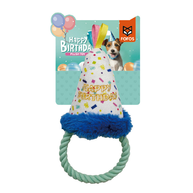 Fofos Birthday Hat Dog Plush Toy