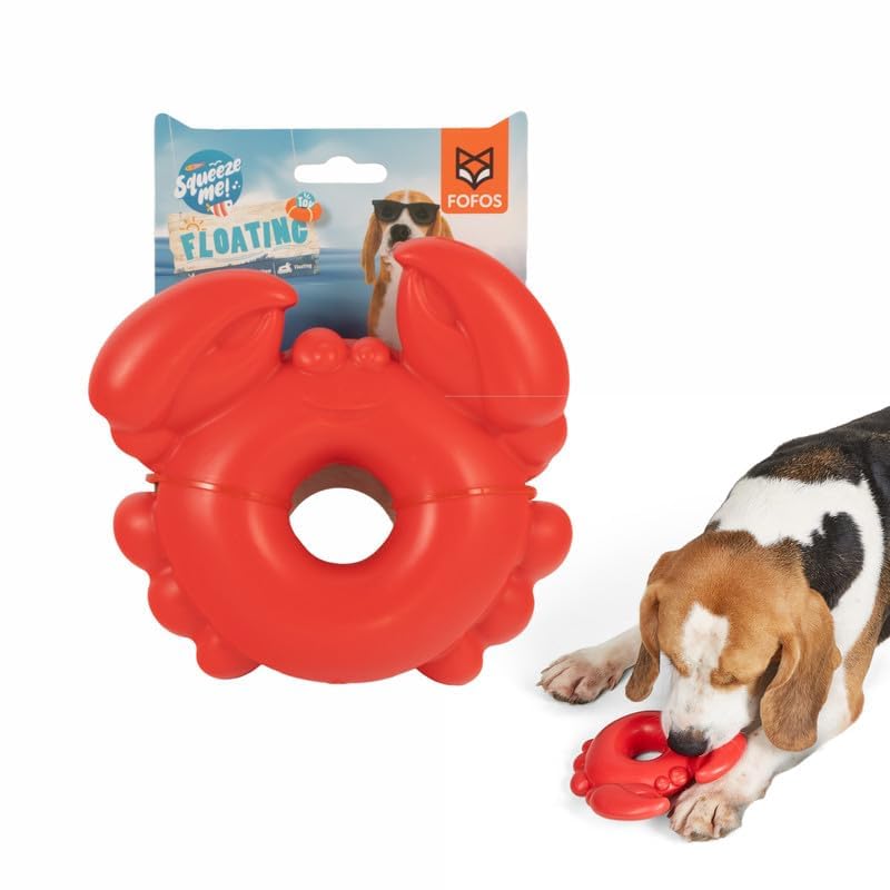Fofos Ocean Animal Chewing Squeaky Crab Toy For Dogs