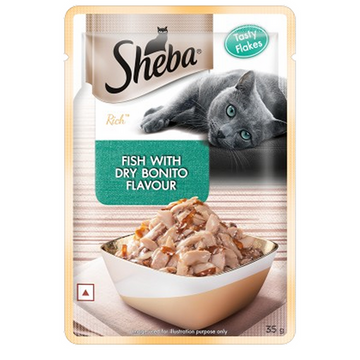 Sheba Fish With Dry Bonito Flake 35g