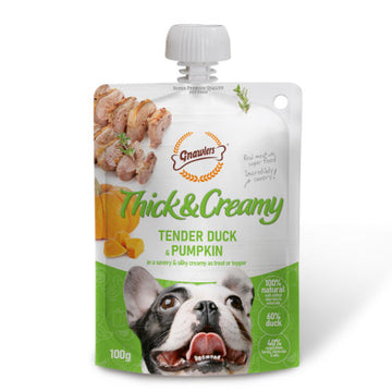 Gnawlers Thick N Creamy Tender Duck  Pumpkin 100gm