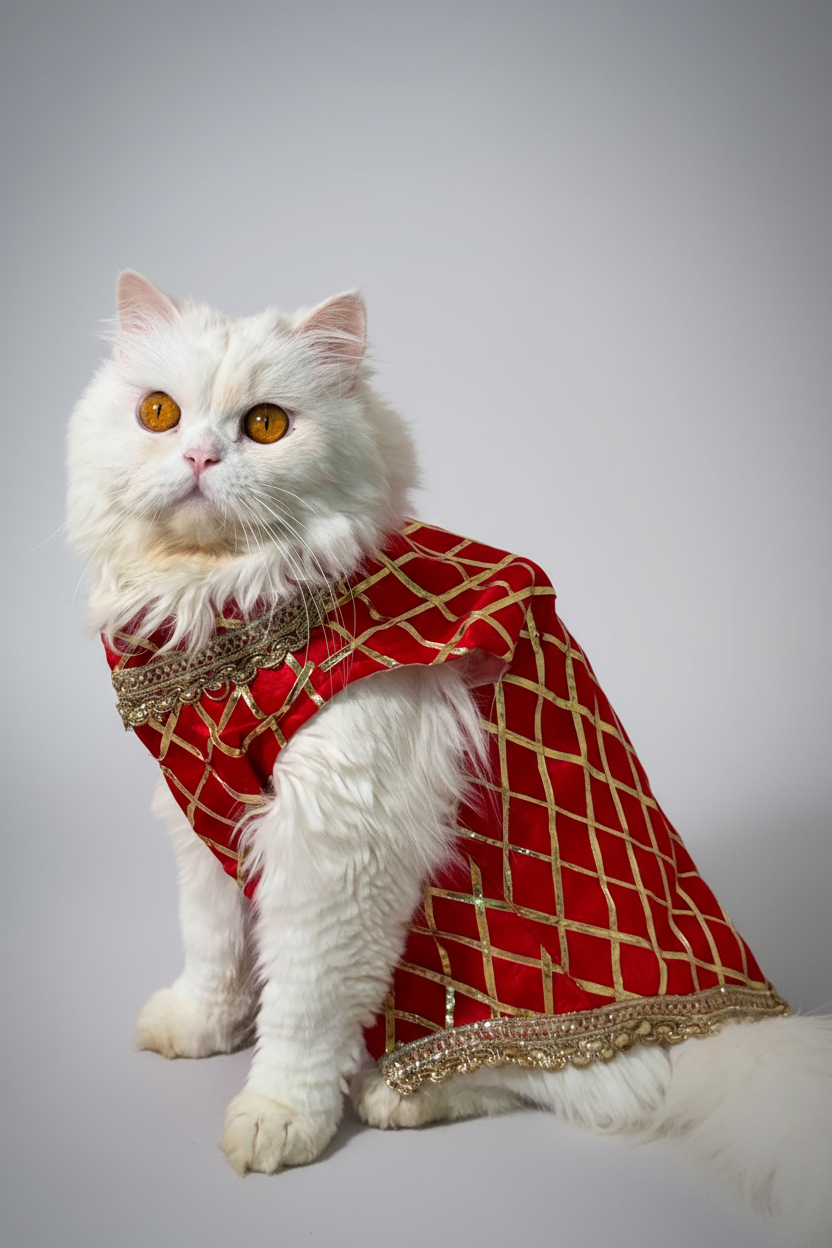 Festive Sherwani -Traditional Ethnic Outfit - Red