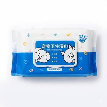 Global Tack N Pet Hygiene Wipes 80Pcs