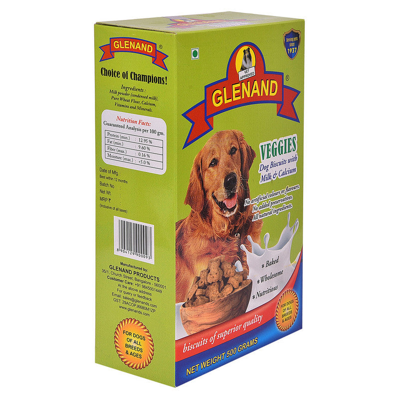 Glenand Veggies Dog Biscuits 500g