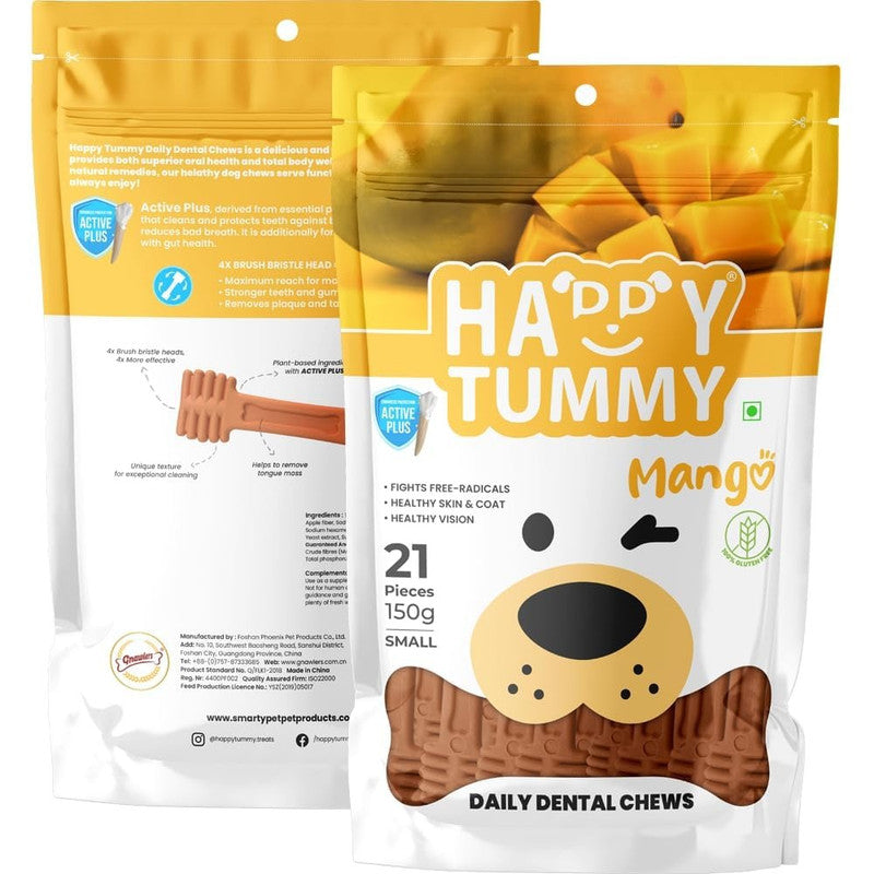 Happy Tummy Mango Dental Chew S 150g
