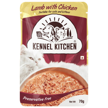 Kennel Kitchen Cat n Kitten Lamb With Chicken 70g